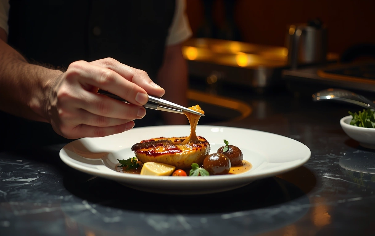 Präzises Anrichten in der Kulinarischen Welt
